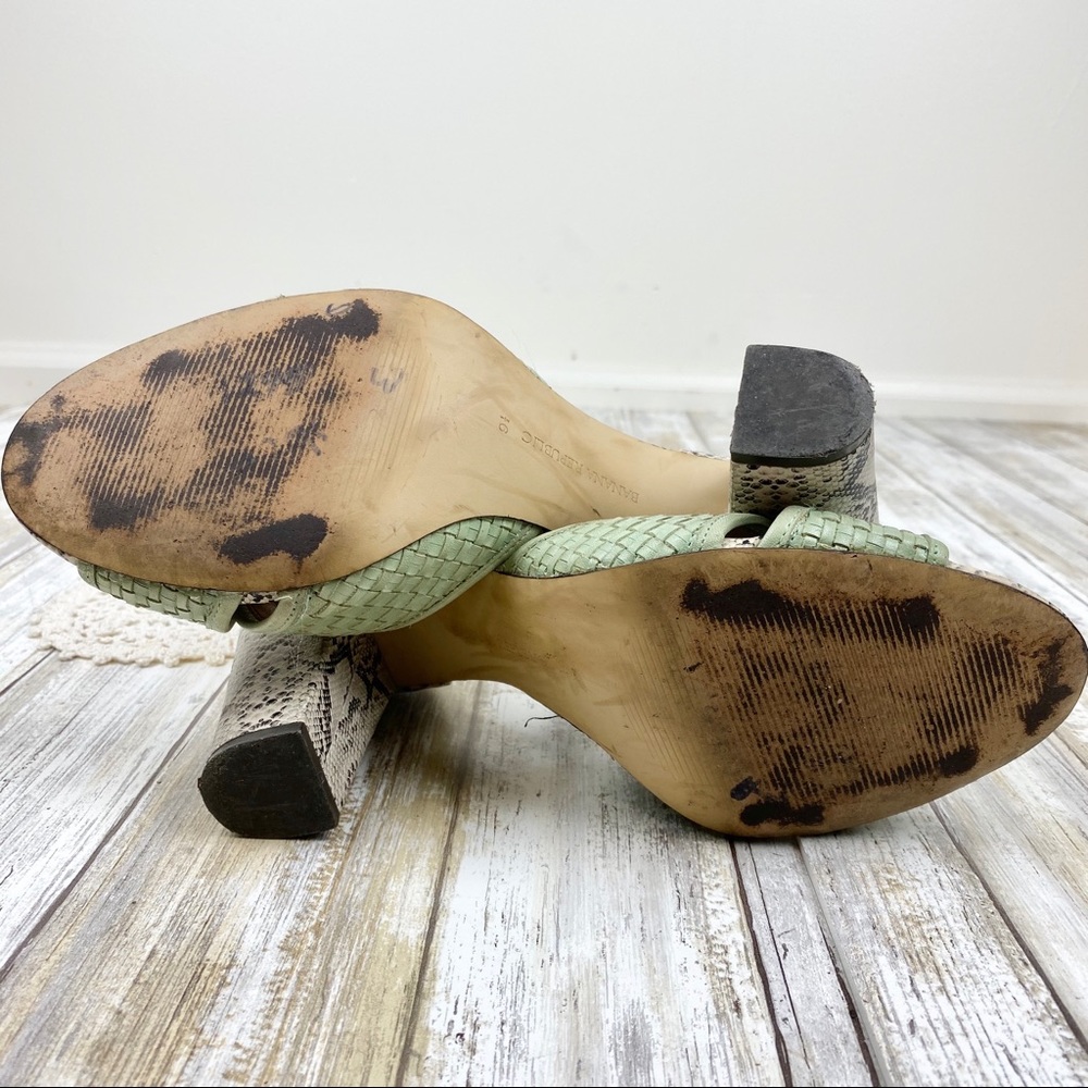 Banana Republic | Mint Green & Snake Print Sandal - Picture 5 of 8